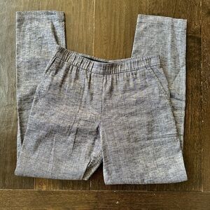 Theory Thorina Tierra Wash Linen Blend Trousers Size 6